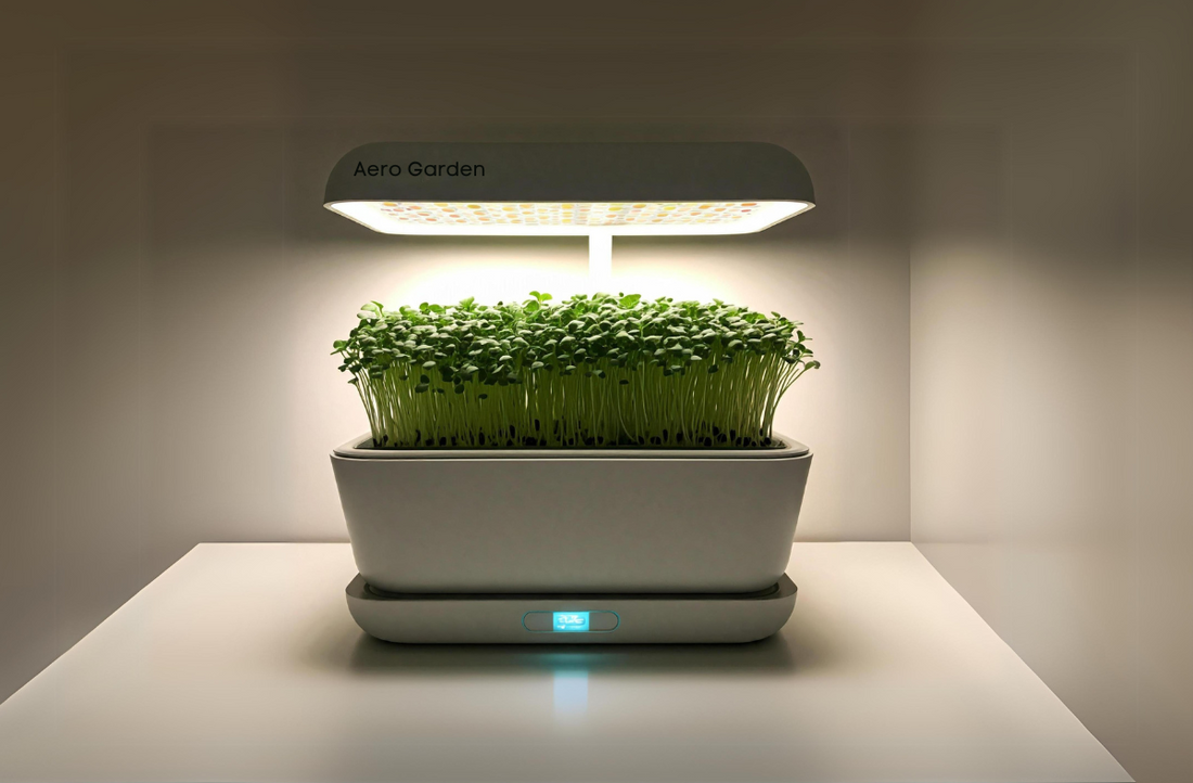 Vegbed bamboo grow mats offer an eco-friendly, sustainable alternative to AeroGarden's felt medium for growing microgreens.